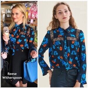 Maje “Cirque” floral lace top blouse 3(US L)